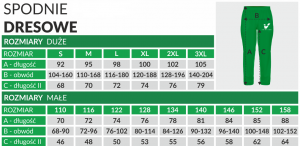 tabela_SPODNIE MĘSKIE DRESOWE