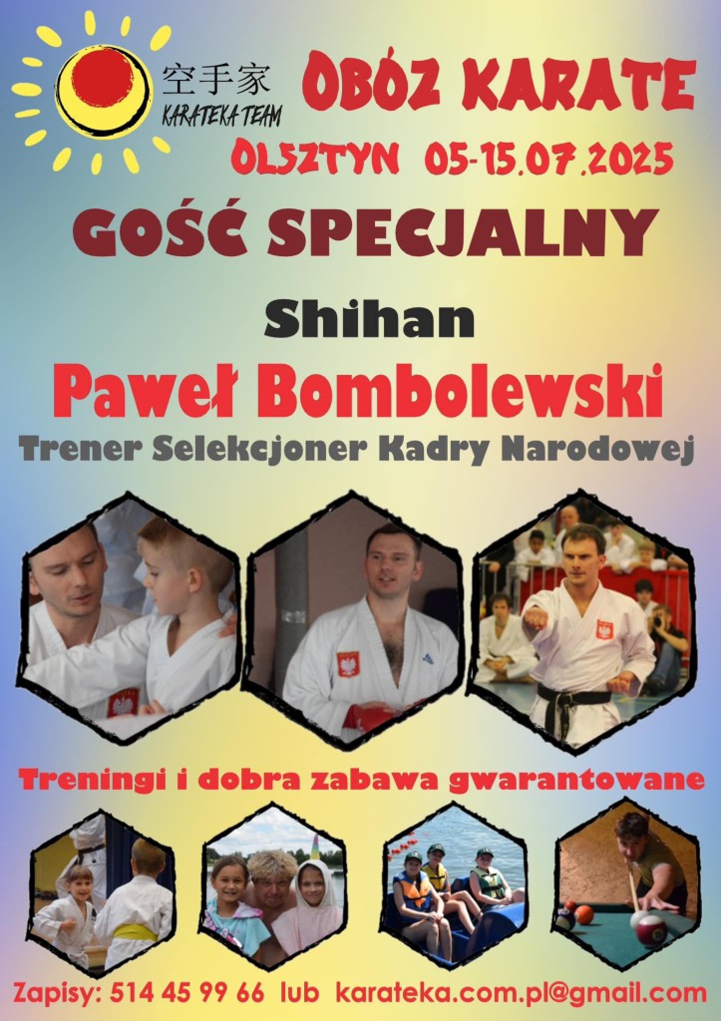 Letni Obóz Karate na Mazurach